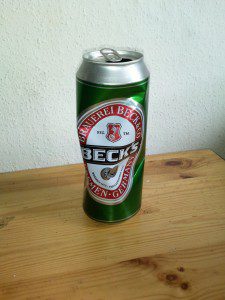 Zerstörte Becksdose völlig zerstörte Becksdose laut Schlecker