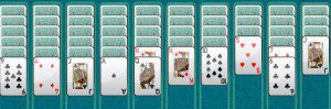 Das Bild zeigt Spider Solitaire
