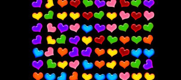 Valentinstag Hearts kostenloses Spiel Screenshot