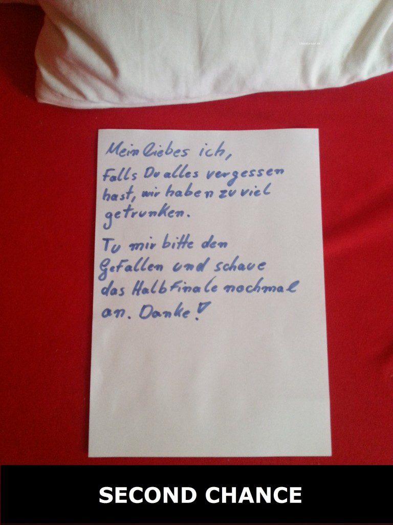 Das Bild zeigt, wie man sich selbst eine Freude machen kann
