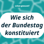 Konstituierung des Bundestags – Alterspräsident
