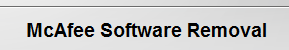 Anleitung zum Deinstallieren von Mcafee