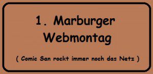 1. Marburger Webmontag
