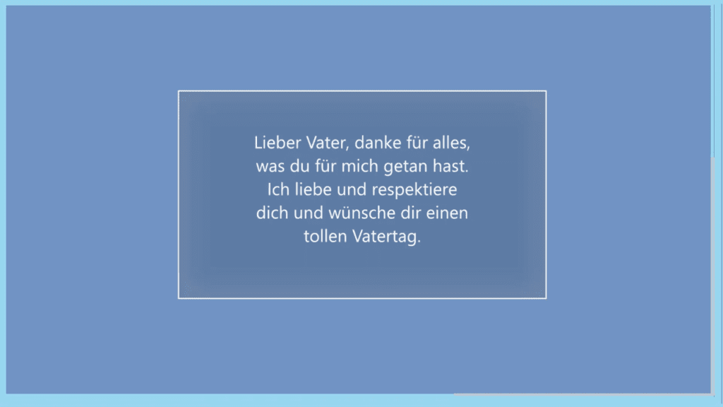 Vatertagsspruch