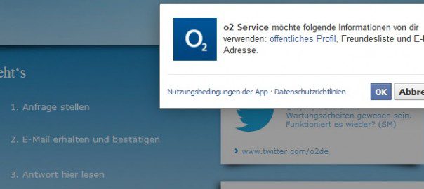 Warum möchte O2 meine Freundesliste einsehen?