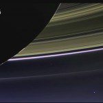 Die Erde aufgenommen vom Saturn